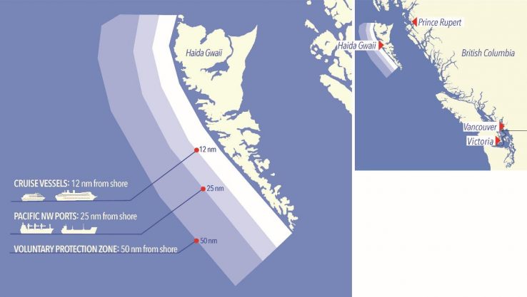 Map of Haida Gwaii Voluntary Protection Zone