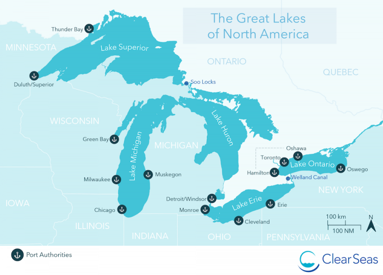 the great lakes of north america