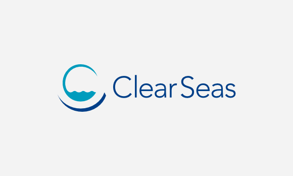 Clear Seas logo in colour next to Clear Seas wordmark.