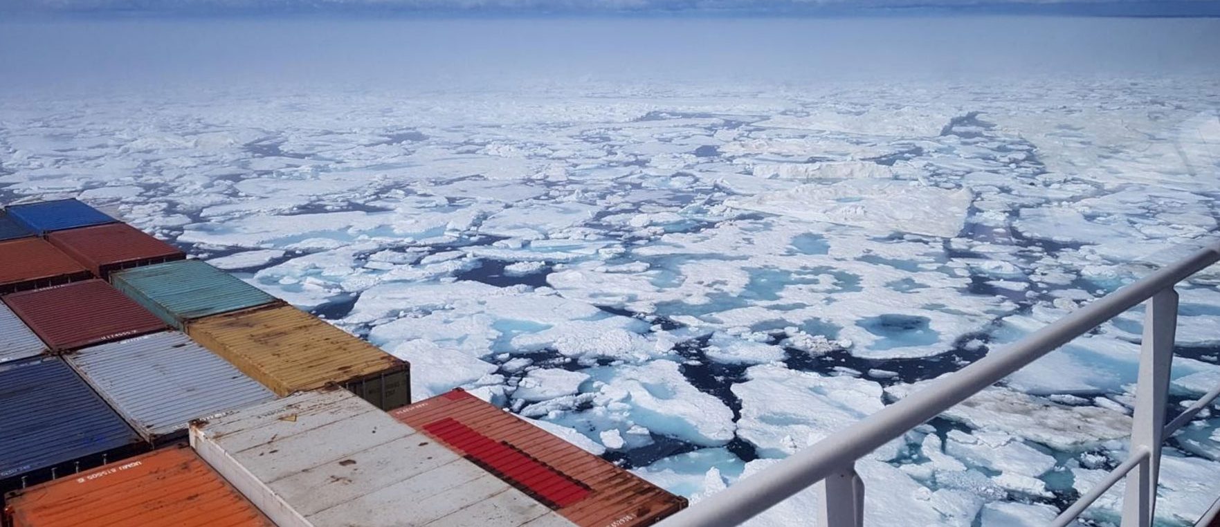 Cargo ship at the entrance of Rankin Inlet, Nunavut, in July 2019. Image courtesy of Captain Ivan Oxford.